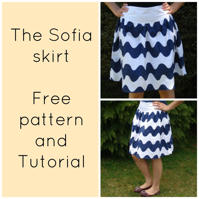 how to make a skirt, skirt sewing pattern, free sewing pattern, free printable sewing pattern, free pdf pattern