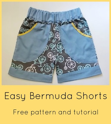 free sewing patterns, free printable patterns, free tutorials online, free shorts patterns, how to make a short, blog 