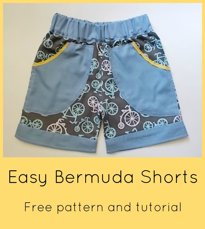free sewing patterns, free pdf patterns, free printable patterns online, free tutorials, how to make a pair of shorts